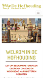 Mobile Screenshot of dehofhouding.nl